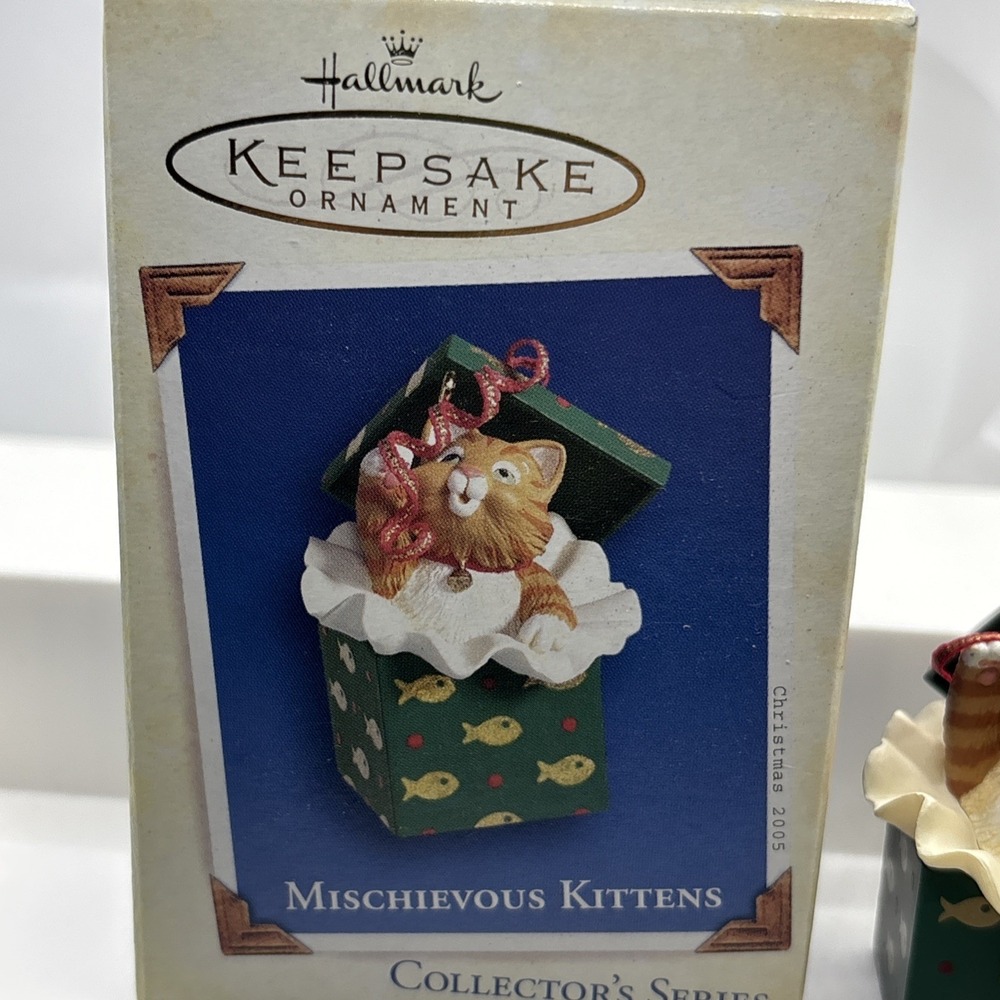 HALLMARK Keepsake 2005 MISCHIEVOUS KITTENS ORNAMENT #7 In Collector's Series - Picture 2 of 8